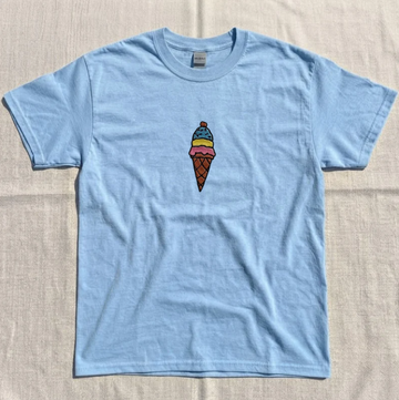 ICE CREAM EMBROIDERED TEE TR-0054