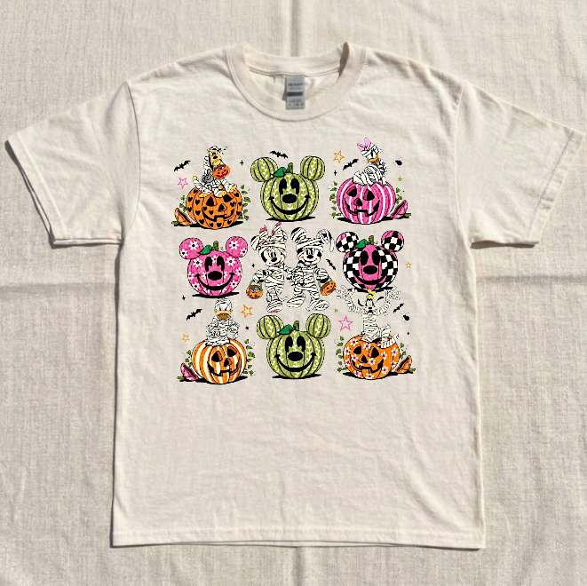 HALLOWEEN CARTOON, SPOOKY SEASON, TRICK OR TREAT TEE BN-00150