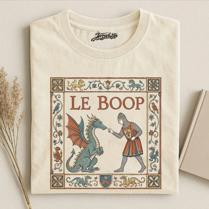 LE BOOP DRAGON MEDIEVAL T-SHIRT TR-00232