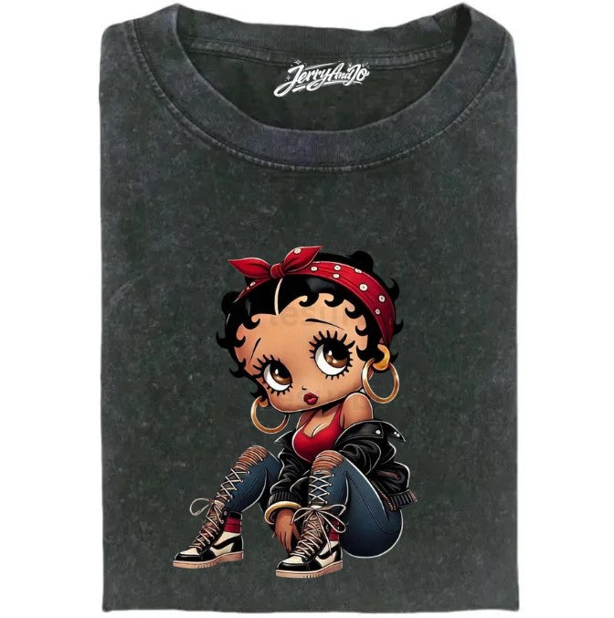 VINTAGE BETTY BOOP WITH SNEAKERS SHIRT XIU-0097