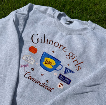 GILMORE GIRLS FALL STARS HOLLOW EMBROIDERED TEE BN-00050