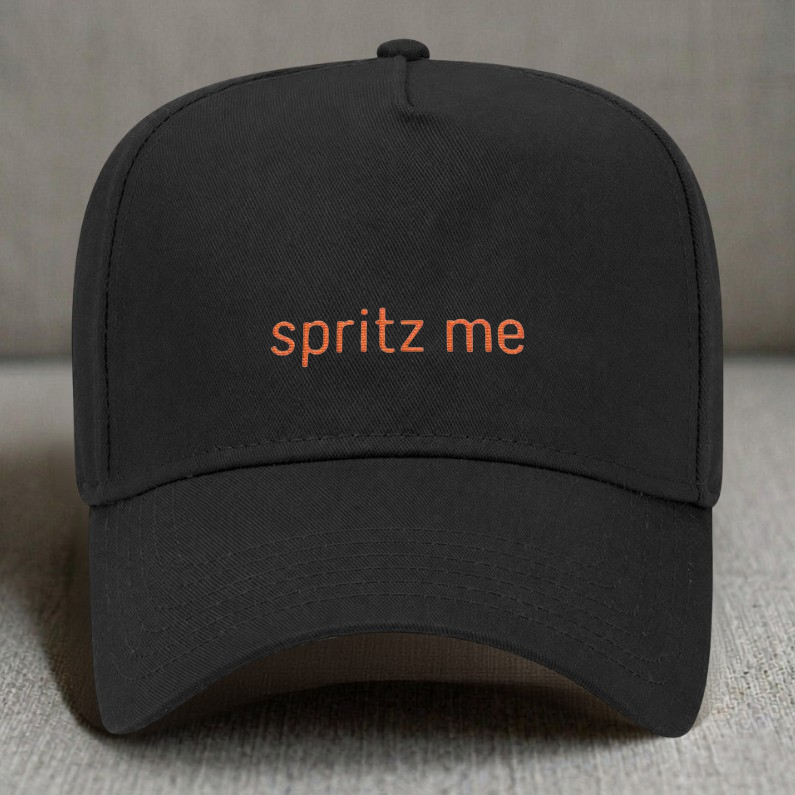 SPRITZ ME HAT, FUNNY COCKTAILEMBROIDERED BASEBALL HAT BN-0004