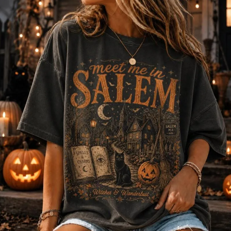 MEET ME IN SALEM HALLOWEEN T-SHIRT TR-00276