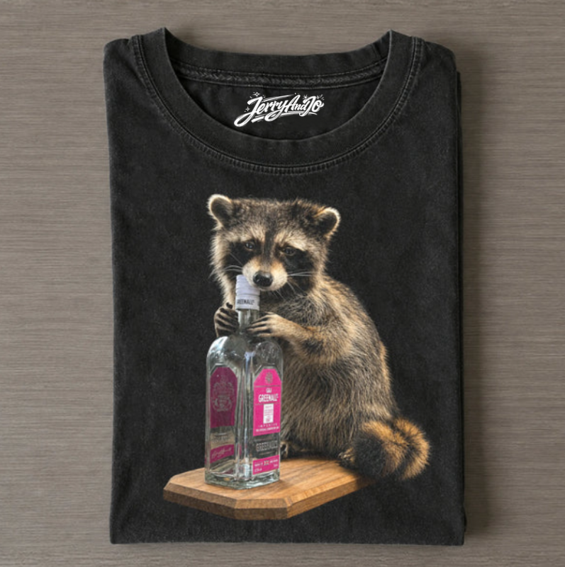 ERLING HALAND & WHISKEY RACCOON H-MT-F SHIRT XIU-0138