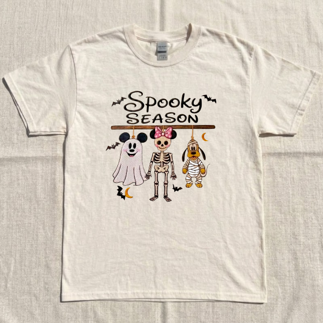 PREPPY COQUETTE SKELETON EMBROIDERED TEE BN-00052