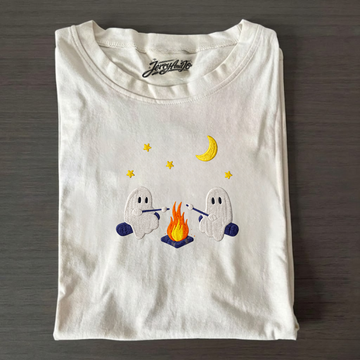 GHOST CAMPFIRE EMBROIDERED TEE CT-0001