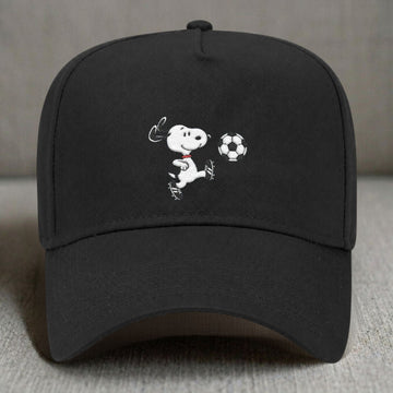 SNOOPY SOCCER EMBROIDERED BASEBALL HAT NN-0002