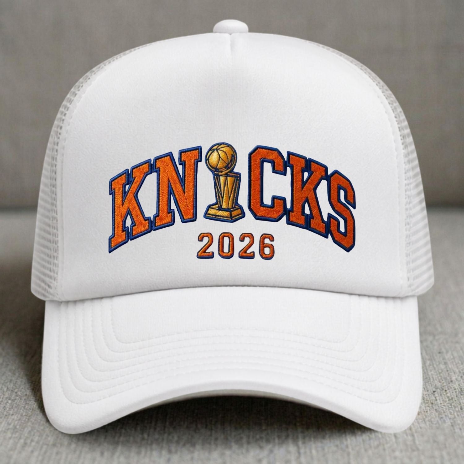 KNICKS BASKETBALL EMBROIDERED TRUCKER HAT NN-0002