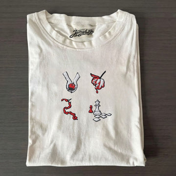 BOOK COVER TTS EMBROIDERED TEE NN-0017