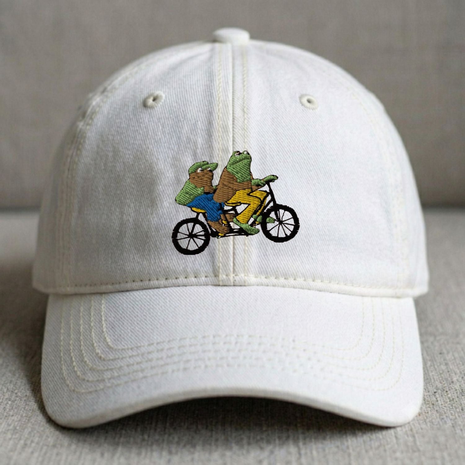FROG AND TOAD BIKE EMBROIDERED CLASSIC DAD HAT NN-0003