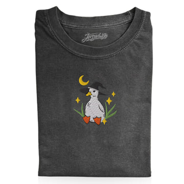 WITCHY DUCKLING HALLOWEEN EMBROIDERED TEE XIU-0014