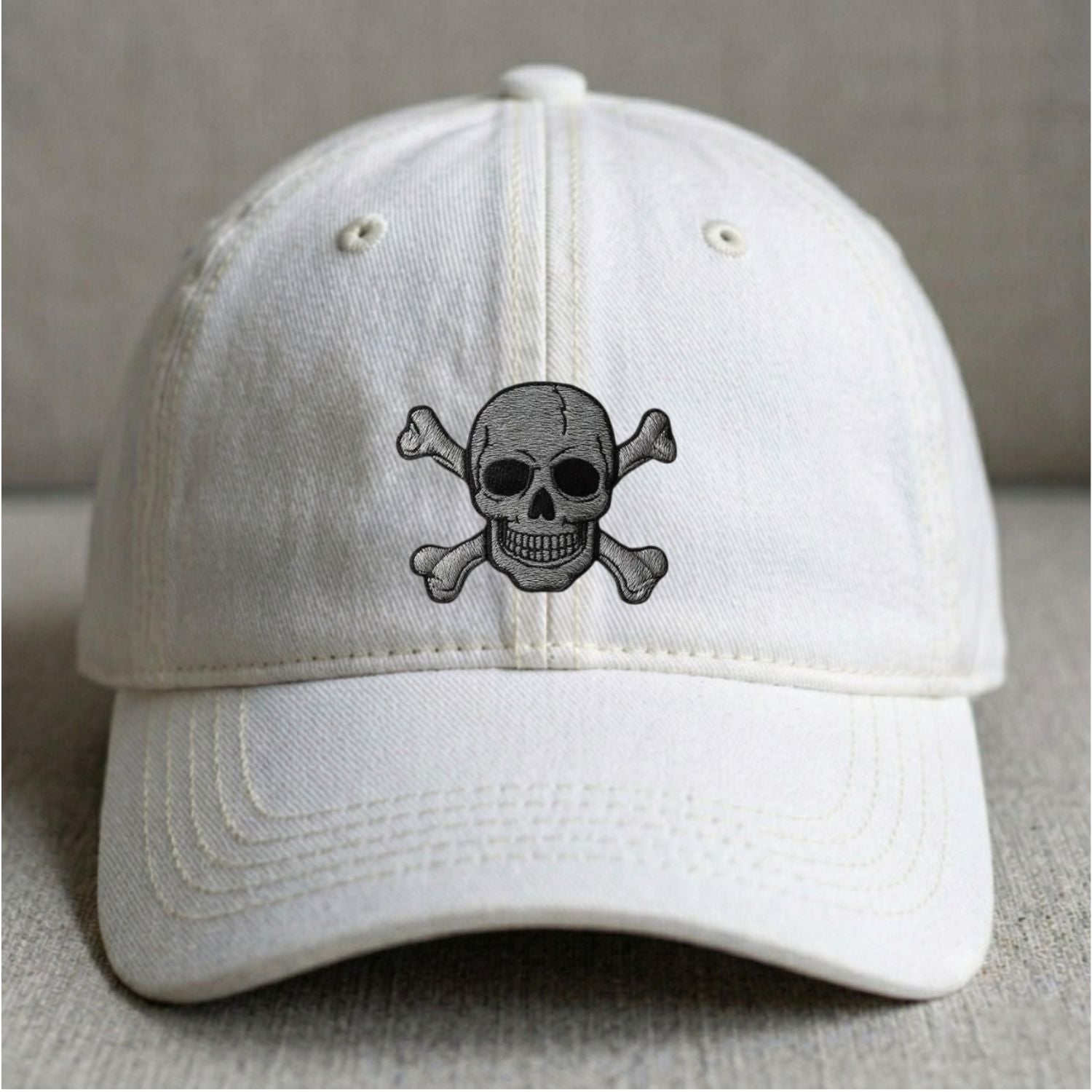 SKULL CROSSBONES EMBROIDERED CLASSIC DAD HAT NN-0001