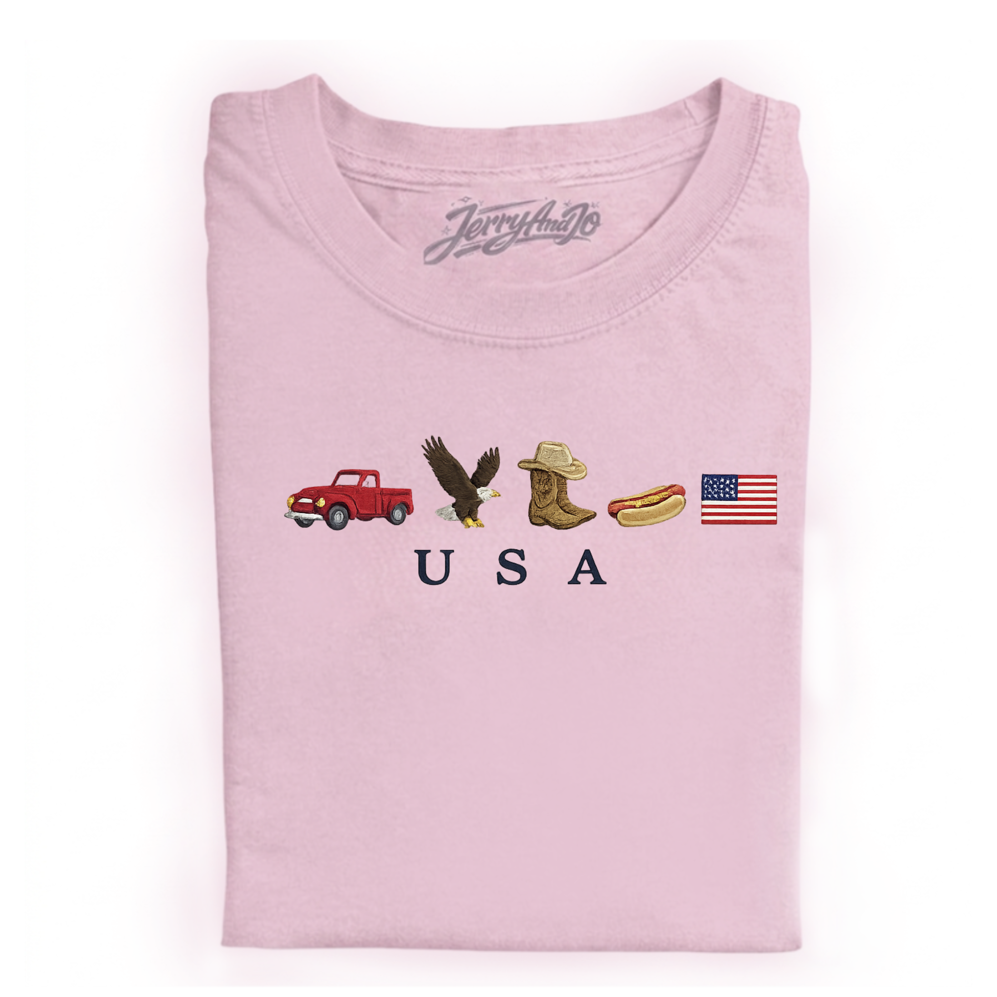 AMERICANA ICONS EMBROIDERED TEE CT-0012