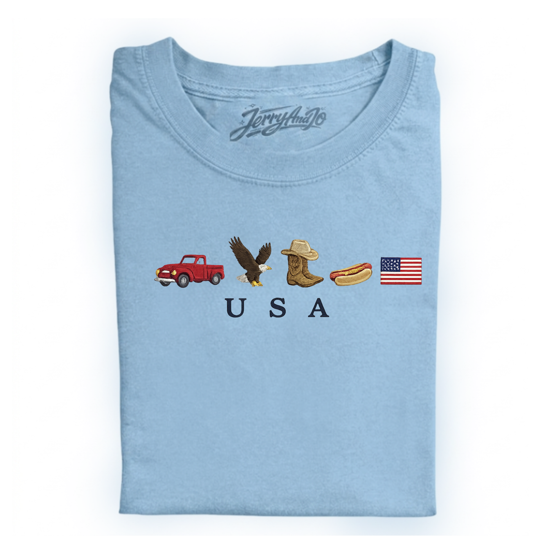 AMERICANA ICONS EMBROIDERED TEE CT-0012