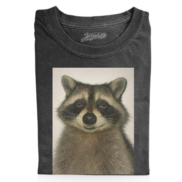 HIGH RACCOON TIRED EYES GRAPHIC T-SHIRT LL - 0109