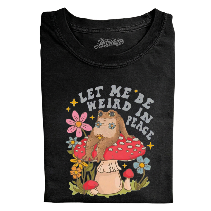 THE PEACEFUL FROG MUSHROOM TEE LL - 0169