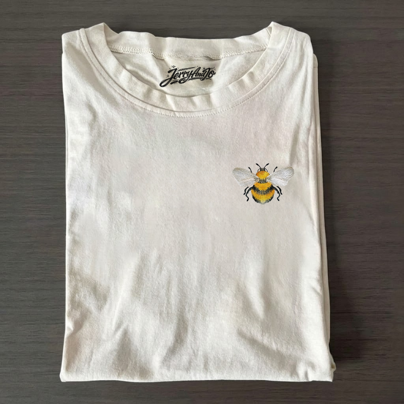 EMBROIDERED BUMBLE BEE TSHIRT LL - 0017