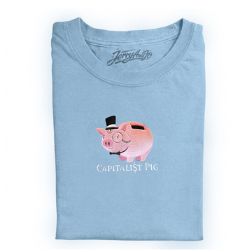 CAPITALIST PIG EMBROIDERED TSHIRT LL - 0018
