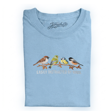 EMBROIDERED BIRDWATCHER TSHIRT, NATURE LOVER GIFT, FUNNY BIRD TEE LL - 0020