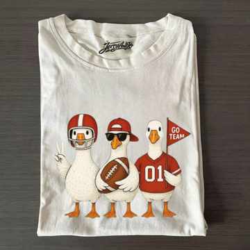 SILLY GOOSE FOOTBALL MASCOT SHIRT, TEAM SPIRIT TEE, FUNNY GAME DAY T-SHIRT LL - 0152