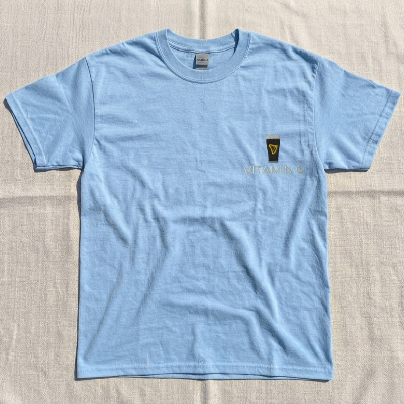FUNNY EMBROIDERED BEER SHIRT LL - 0035