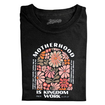 COMFORT COLORS MOTHERHOOD IS KINGDOM WORK CHRISTIAN SHIRT LL - 0105