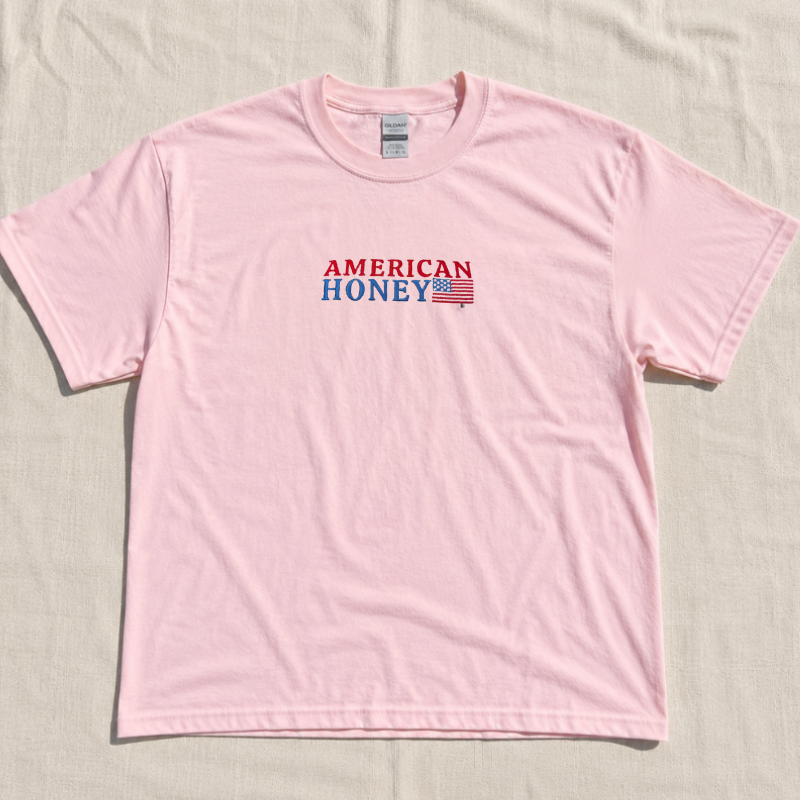COQUETTE EMBROIDERED AMERICA HONEY SHIRT LL - 0044