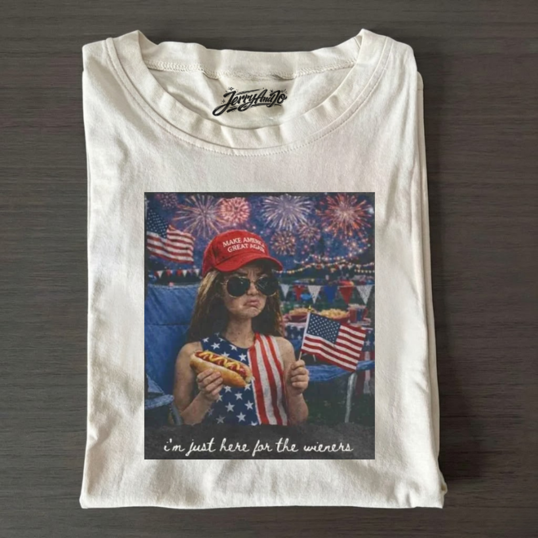 4TH OF JULY DOLL FACE MEME SHIRT, BT 00002