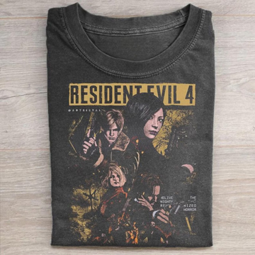 RESIDENT EVIL 4 REMAKE SHIRT, LEON KENNEDY VINTAGE BOOTLEG TEE BT-00260