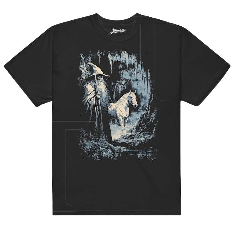 WIZARD DARK FANTASY TSHIRT | VINTAGE  FANTASY GRAPHIC TEE BT-00146