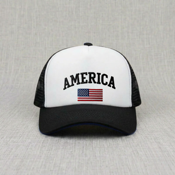 AMERICA TRUCKER HAT FUNNY EMBROIDERED SNAPBACK BT -0013