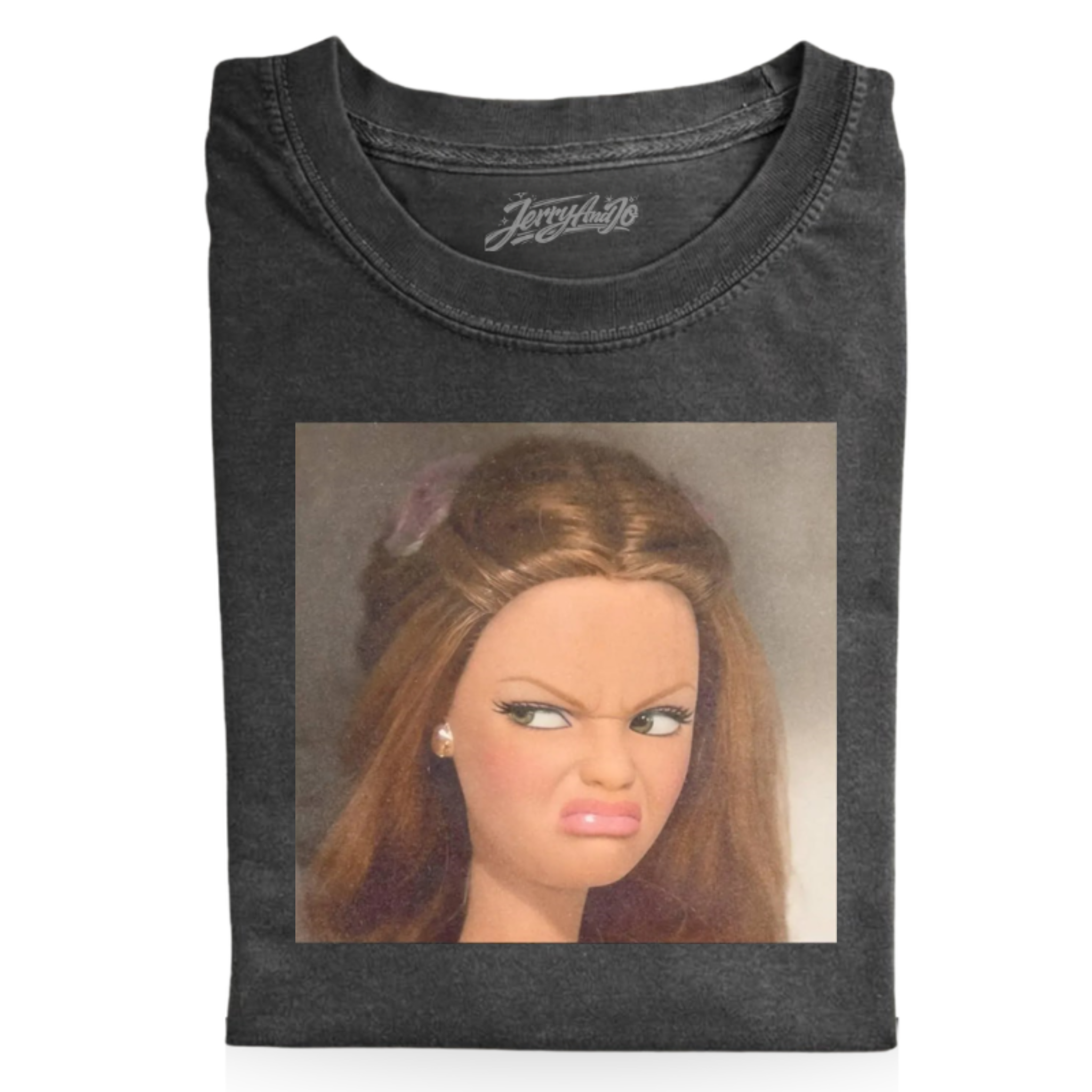 ANGRY DOLL FACE MEME T-SHIRT, BT_00003