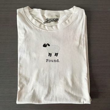CHRISTIAN PSALM 23 LAMB EMBROIDERED SHIRT TEE, BT-0002