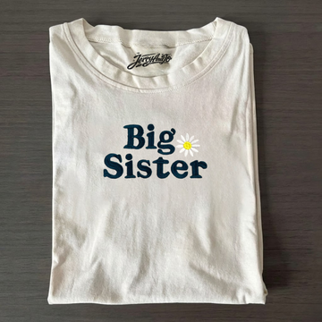 BIG SISTER EMBROIDERED SHIRT, SIBLING ANNOUNCEMENT GIFT, BT-0007