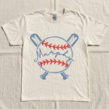 OPEN BASEBALL SOFTBALL MONOGRAM SATIN STITCH ORIGINAL HERRINGTON DESIGN EMBROIDERY MACHINE  BT-0034