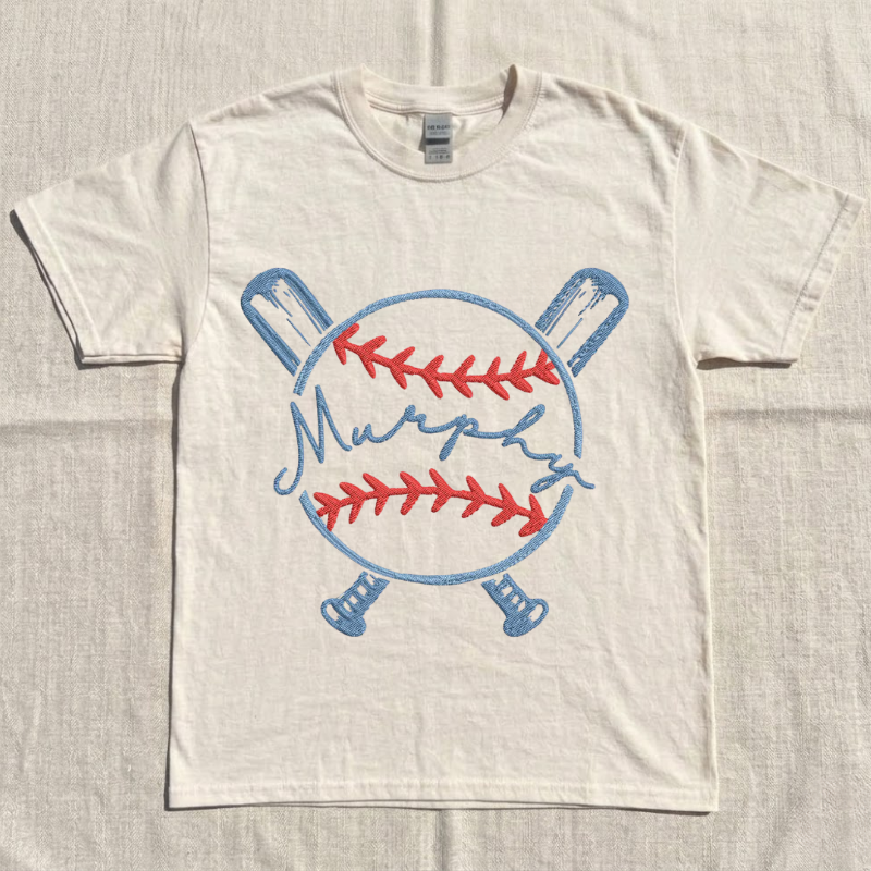 OPEN BASEBALL SOFTBALL MONOGRAM SATIN STITCH ORIGINAL HERRINGTON DESIGN EMBROIDERY MACHINE  BT-0034