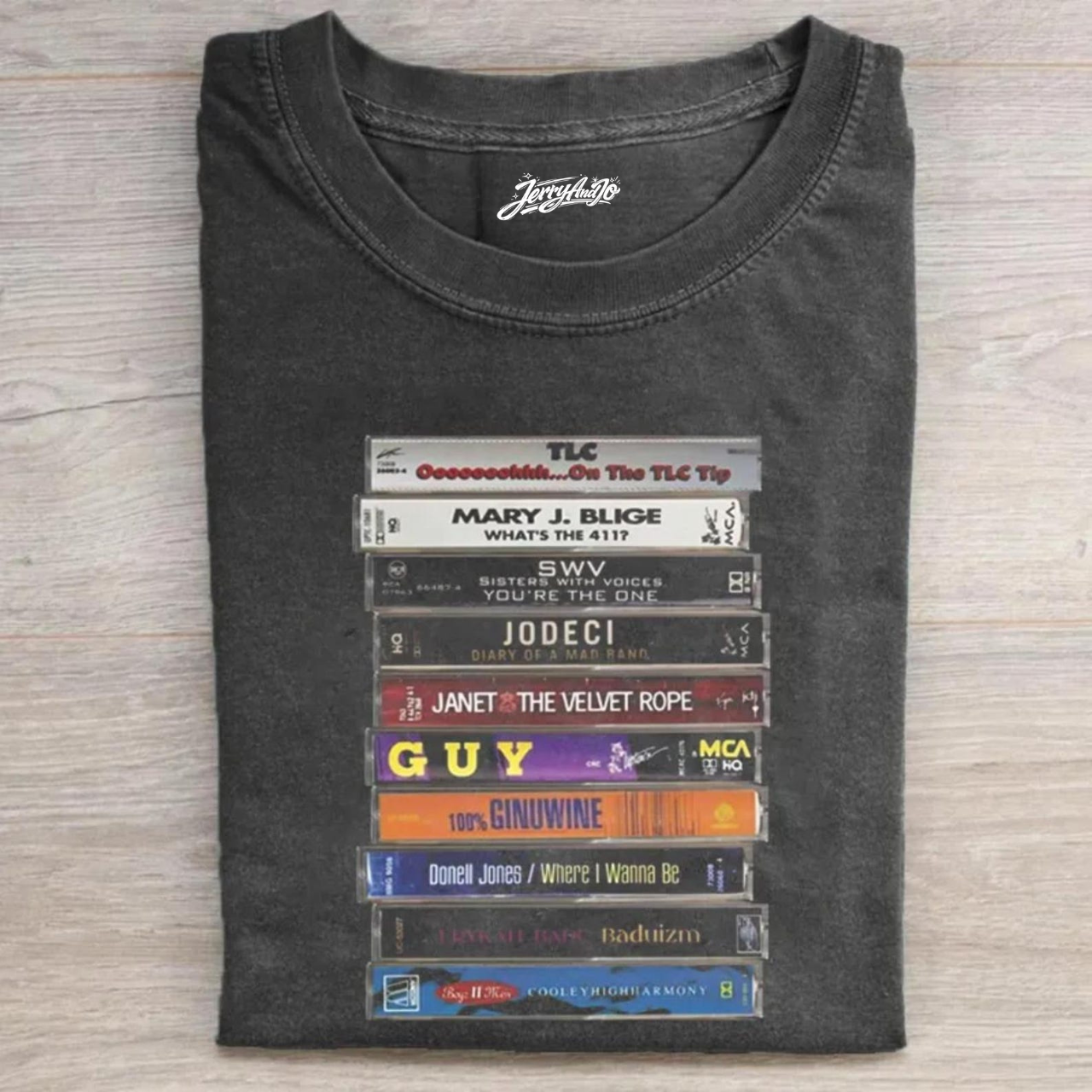 VINTAGE 90S R&B CASSETTE TAPE T-SHIRT BT-00229