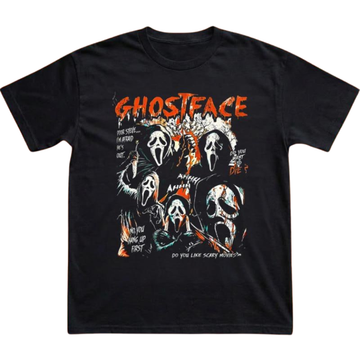 VINTAGE HORROR MOVIE TEE, GHOSTFACE SHIRT, SCREAM 7 KILL TOUR SHIRT BT-00101