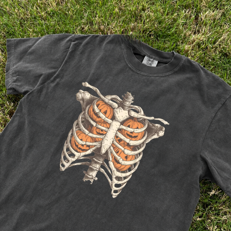 COMFORT COLORS HALLOWEEN SHIRT, CUTE FALL SHIRT, WOMEN'S HALLOWEEN TEE, PUMPKIN SEASON TEE LL - 0263
