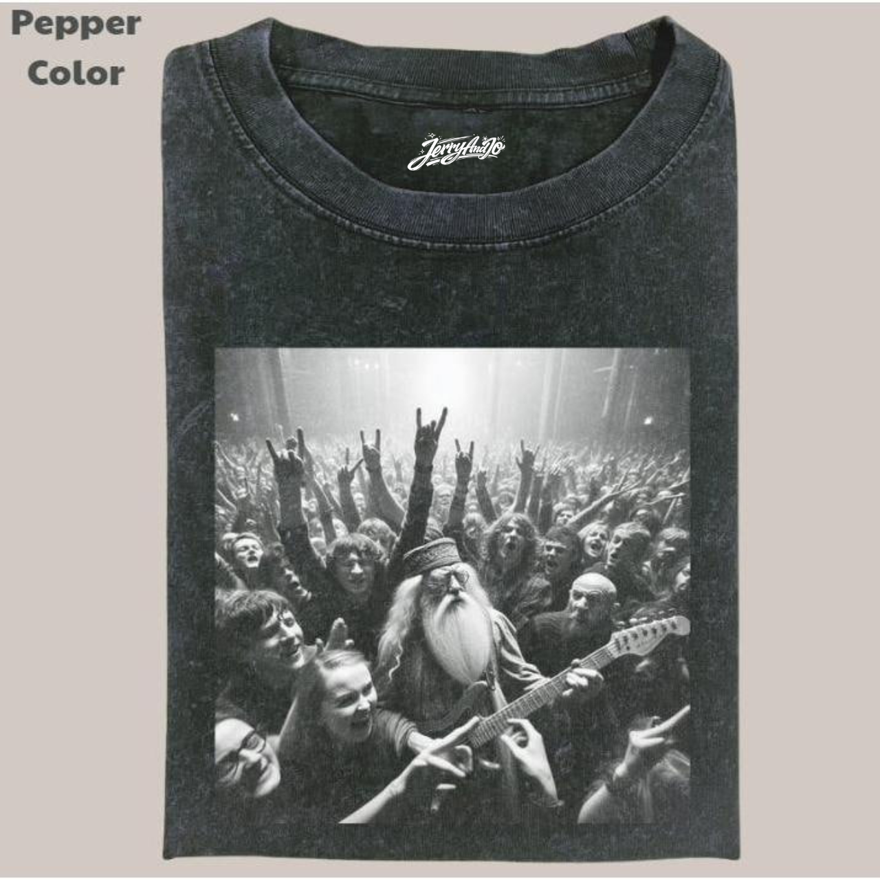 HP VINTAGE TEE, DUMBLEDORE PLAYING GUITAR T-SHIRT BT-00252