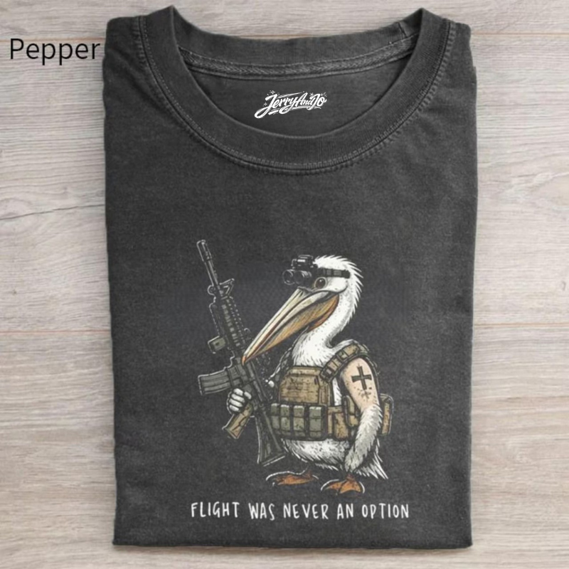 TACTICAL PELICAN SHIRT, FLIGHT WAS NEVER AN OPTION TEE BT-00163