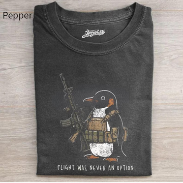 TACTICAL PENGUIN SHIRT, FLIGHT WAS NEVER AN OPTION TEE BT-00164