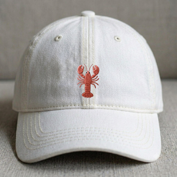 LOBSTER HAT COASTAL EMBROIDERED CAP BEACH VACATION DAD HAT BT-0019