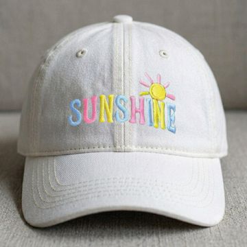 SUNSHINE EMBROIDERED HAT LL-0004