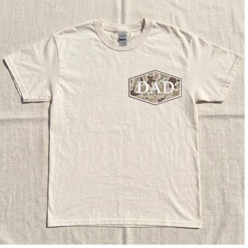 MILITARY DAD EMBROIDERY SHIRT, FATHER’S DAY EMBROIDERY BT - 0047