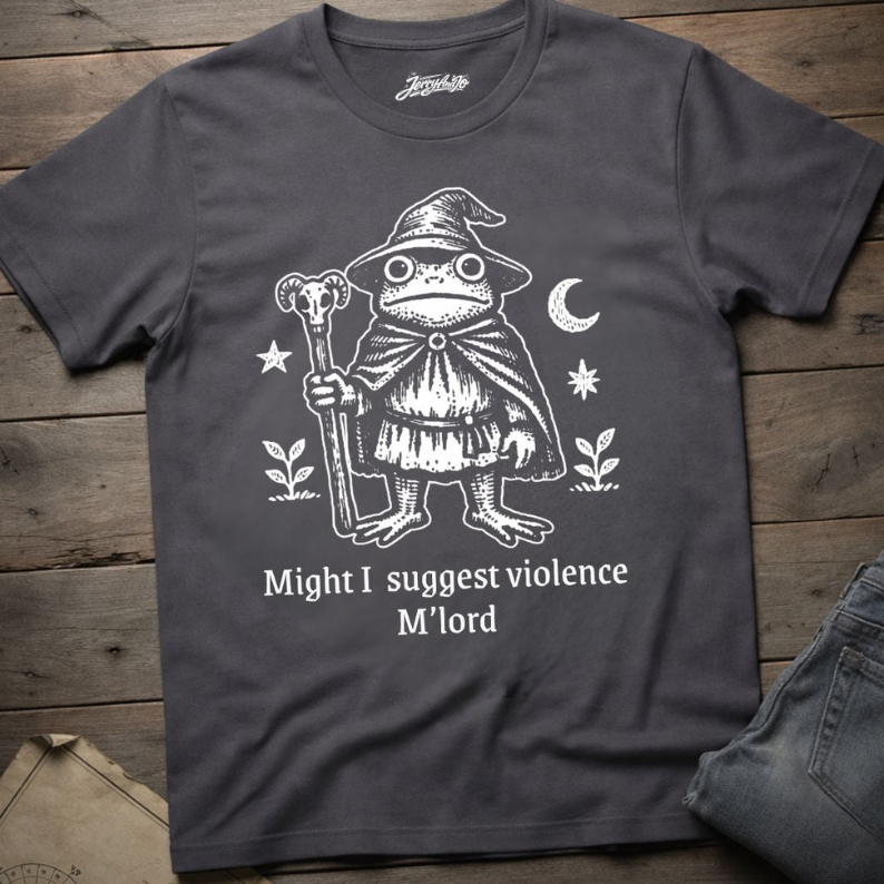 MIGHT I SUGGEST VIOLENCE T-SHIRT BT-00215