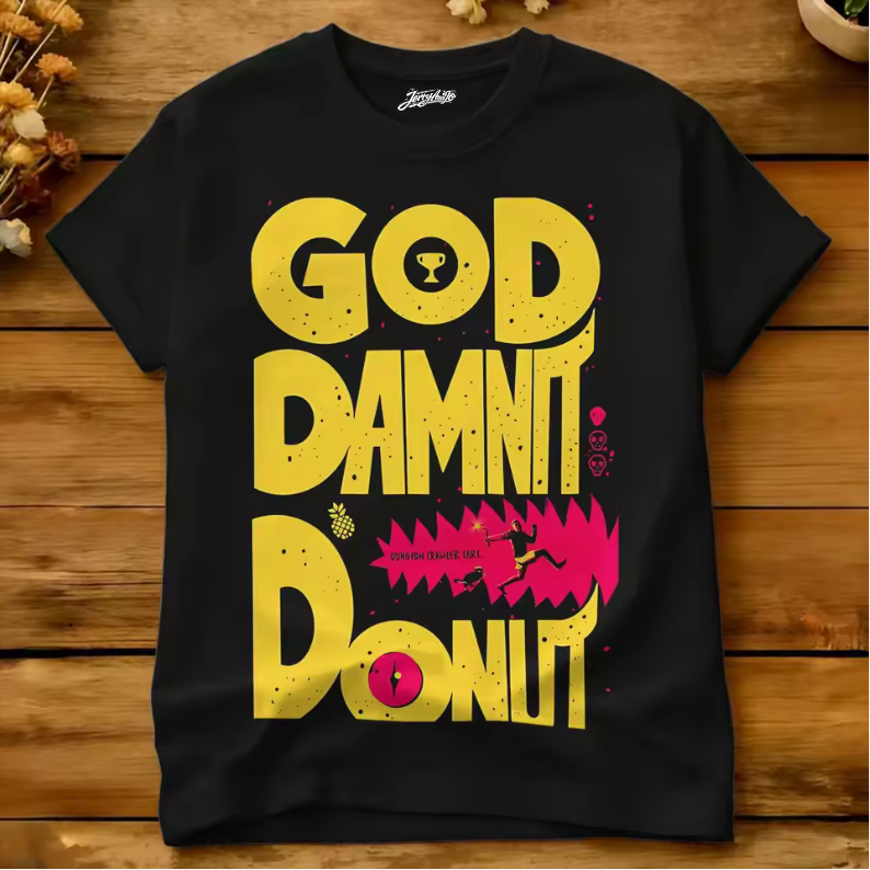 DUNGEON CRAWLER CARL PRINCESS DONUT LITRPG T-SHIRT  BT-00112