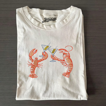 LOBSTER MARTINI COASTAL MACHINE EMBROIDERY SHIRT BT-0028