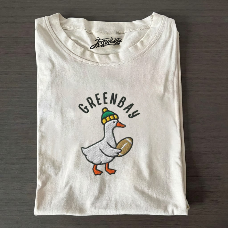 EMBROIDERED SILLY GOOSE GREEN BAY FOOTBALL SHIRT BT-0021