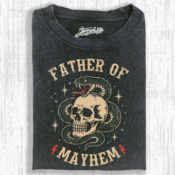FATHER OF MAYHEM SKULL T-SHIRT BT-00116